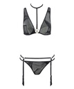 Ensemble lingerie sexy AUBADE "Boite à Désir" Heat wave P0801-1 - Noir