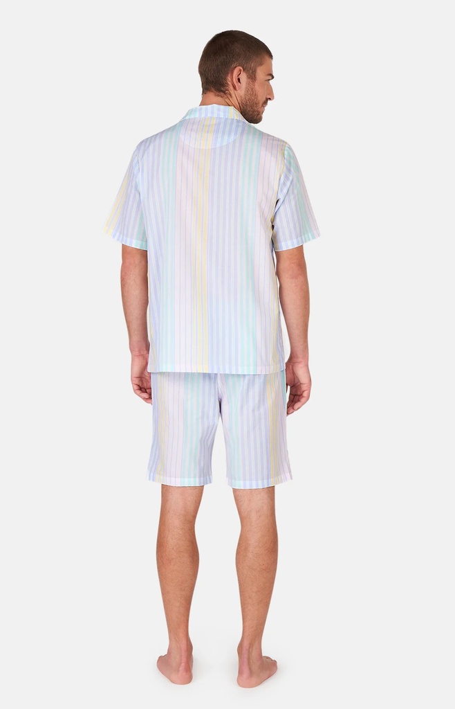 Pyjama short homme ARTHUR "Dolce Vita" PSC - Multi Rayé NICEE24