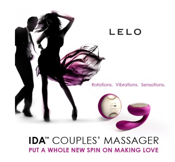 Vibromasseur pour couples qui tourne & vibre LELO " Ida" - Rose