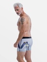 Boxer homme fantaisie microfibre avec maintien intérieur LOIC HENRY "Identity" KBI079X - Manchot