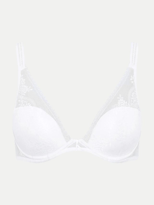 Soutien-gorge à coques plongeant PASSIONATA "Maddie" P47H20 - Blanc 010