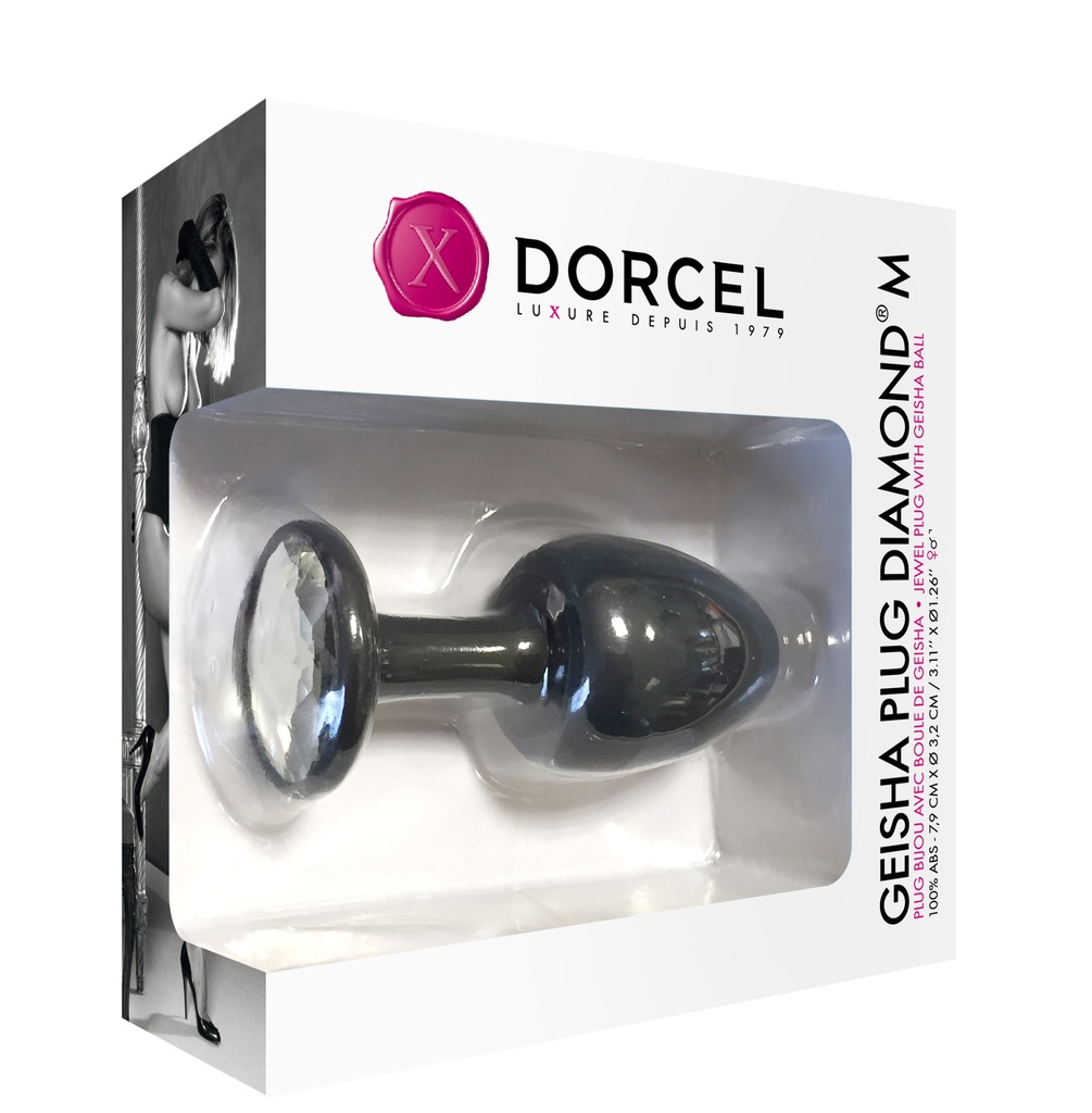 Plug anal à bille & diamant DORCEL "Geisha Plug Medium" - Diamond