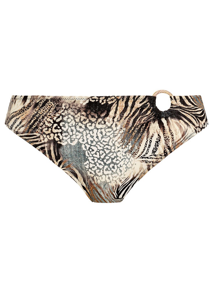 Bas de Bikini taille mi-haute avec cercle bijou FANTASIE "Seraya" FS503772 - Monochrome MOM