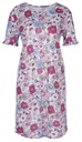 Chemise de nuit dame 100%coton CALIDA "Sping Flower Dreams" 36053 - Red Violet 276