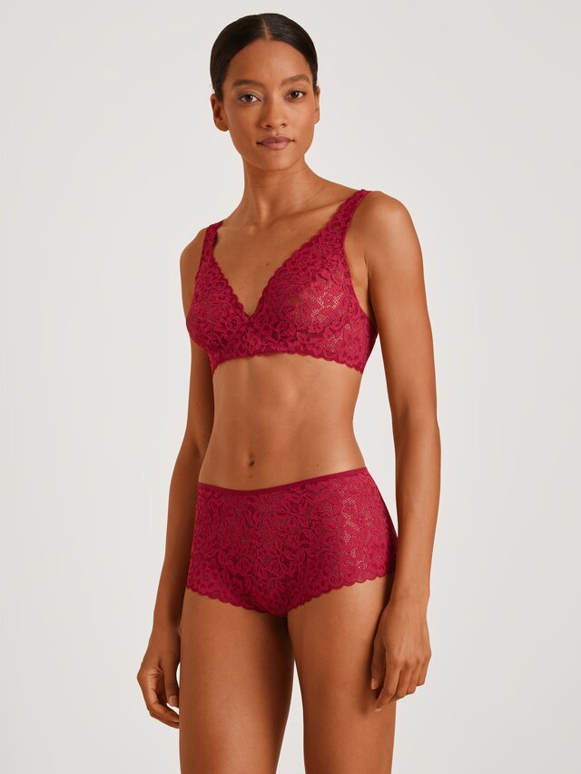 Soutien-gorge soft sans armatures CALIDA "Natural Comfort Lace" 03556 - Rio Red 167