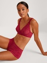 Soutien-gorge soft sans armatures CALIDA "Natural Comfort Lace" 03556 - Rio Red 167