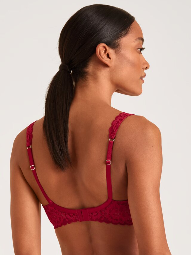 Soutien-gorge soft sans armatures CALIDA "Natural Comfort Lace" 03556 - Rio Red 167