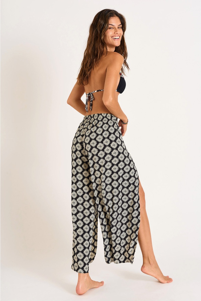 Pantalon fendu sur le devant BANANA MOON "Stefa Sarong" - Noir LRZ01