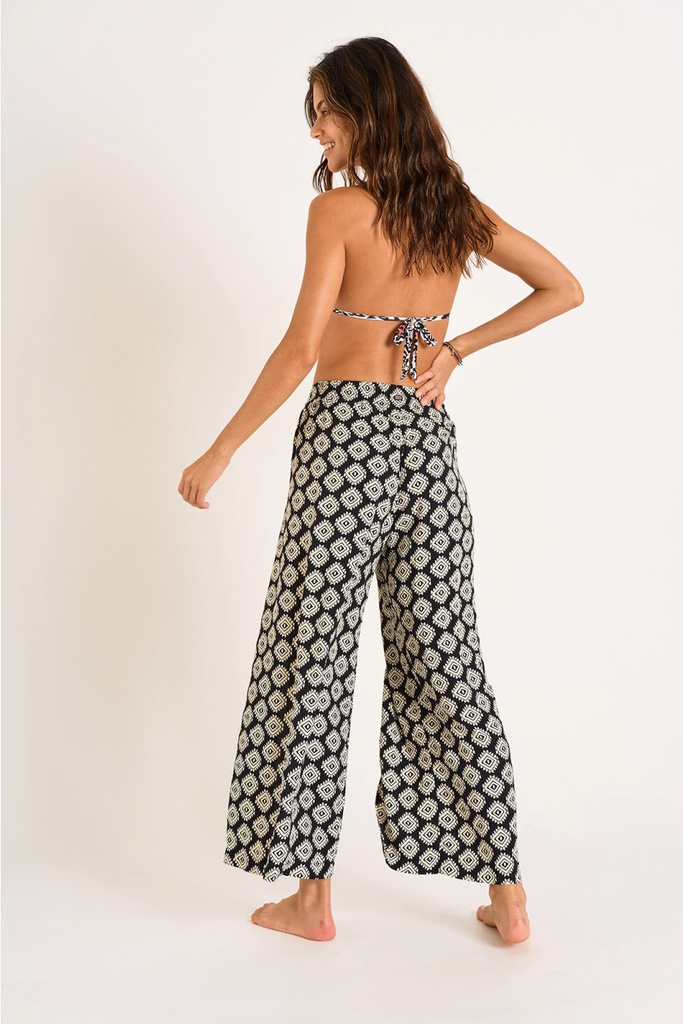 Pantalon fendu sur le devant BANANA MOON "Stefa Sarong" - Noir LRZ01