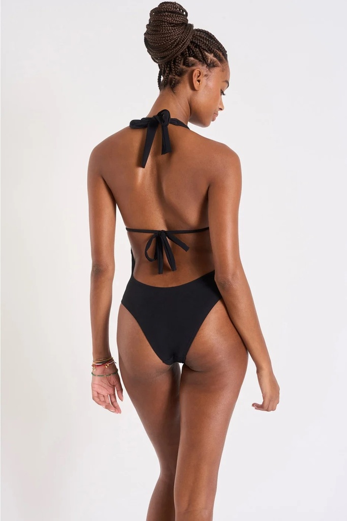 Maillot une pièce - BANANA MOON "Shellina Black" - Noir LSE01