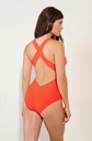 Maillot dos croisé PAIN DE SUCRE "Capri 21" - Orange