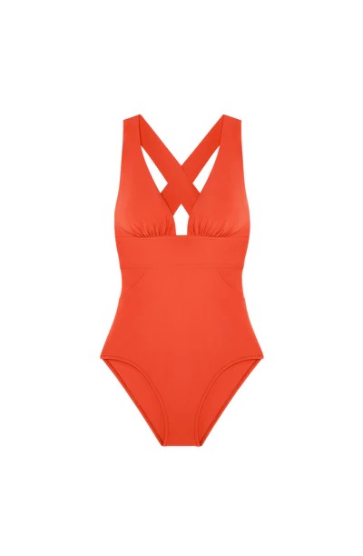 Maillot dos croisé PAIN DE SUCRE "Capri 21" - Orange