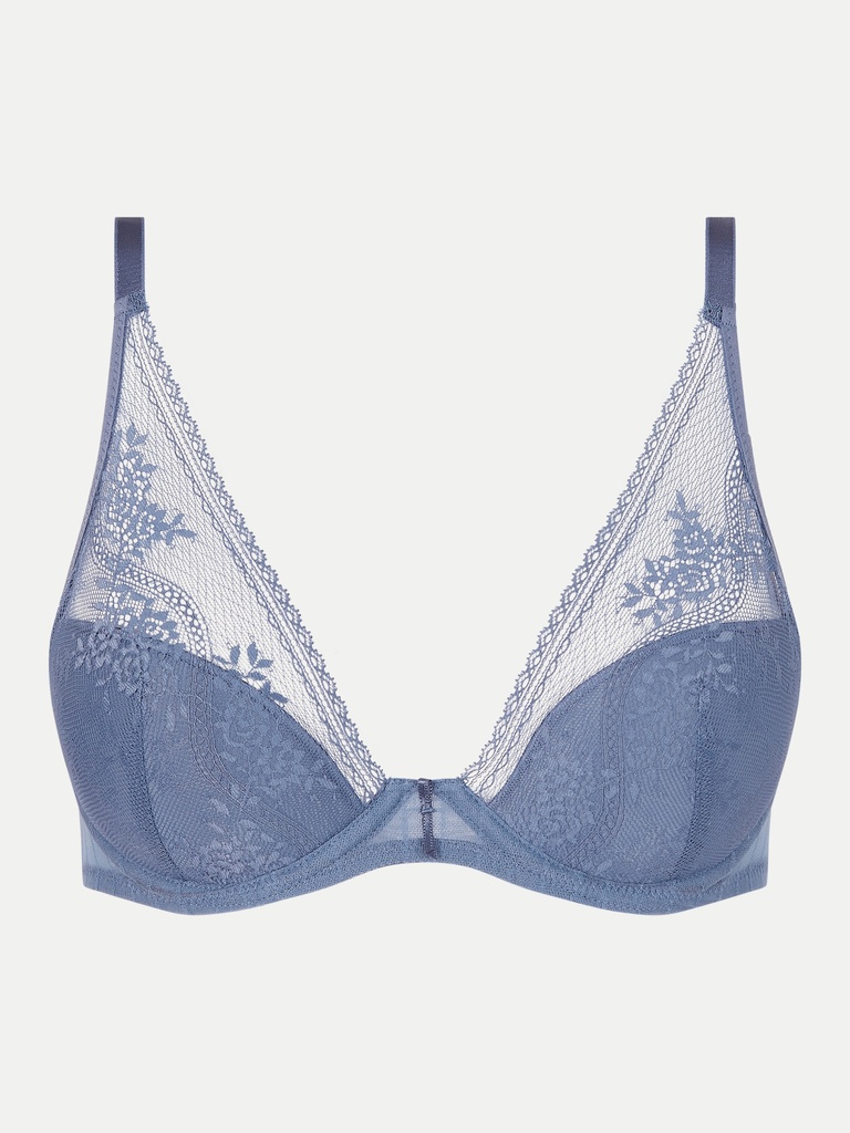 Soutien-gorge Coque Plongeant PASSIONATA "Maddie" P47H20 - Bleu Orage 051