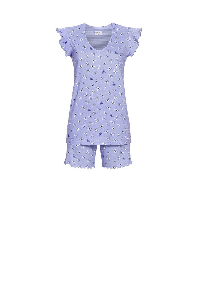 Pyjama short manches courtes avec volants RINGELLA "Little Butterfly" 4261318 - Milky Blue 232