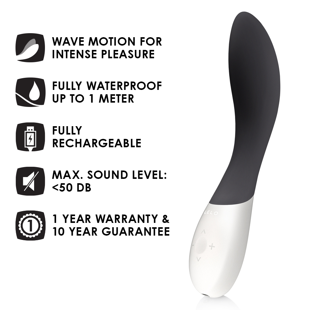 Vibromasseur moyen point G LELO "Mona Wave" - Noir