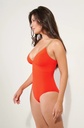 Maillot avec brassière en lurex PAIN DE SUCRE "Loas 61" - Orange