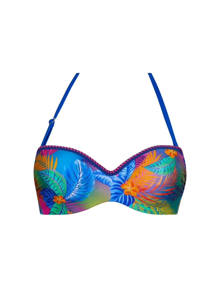 Haut de Bikini bandeau coque ANTIGEL "L'Avatar des Iles" EBB0747 - Bleu Avatar 1551