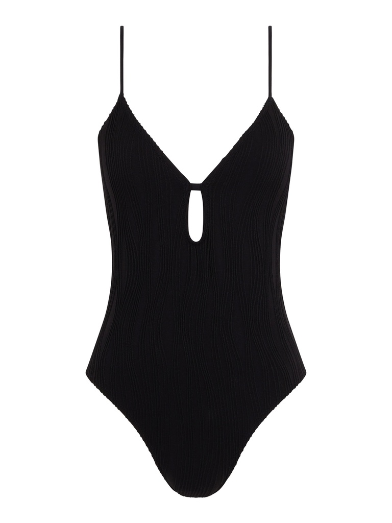 Maillot sans armature plongeant CHANTELLE "Swim One Size" C12VUA - Noir 011