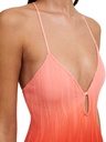 Maillot sans armature plongeant CHANTELLE "Swim One Size" C12VUA - Orange Tie and Dye 0XS