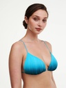 Haut de Bikini triangle CHANTELLE "Swim One Size" C12VQF - Blue Tie and Dye 0IM