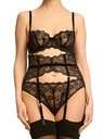 Soutien-gorge armaturé DITA VON TEESE "La Chabanais" D59057 - Noir