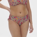 Bas de Bikini taille haute SIMONE PERELE "Melia" 1EDB73 -  Imprimé Rose Agadir 112