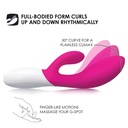 Vibromasseur double stimulation ultra-puissant LELO "Ina Wave" - Rose