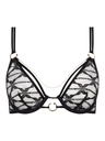 Soutien-gorge armaturé plongeant CHANTELLE "Xpression" C05GMA - Noir 011