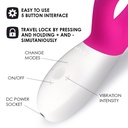 Vibromasseur double stimulation ultra-puissant LELO "Ina Wave" - Rose