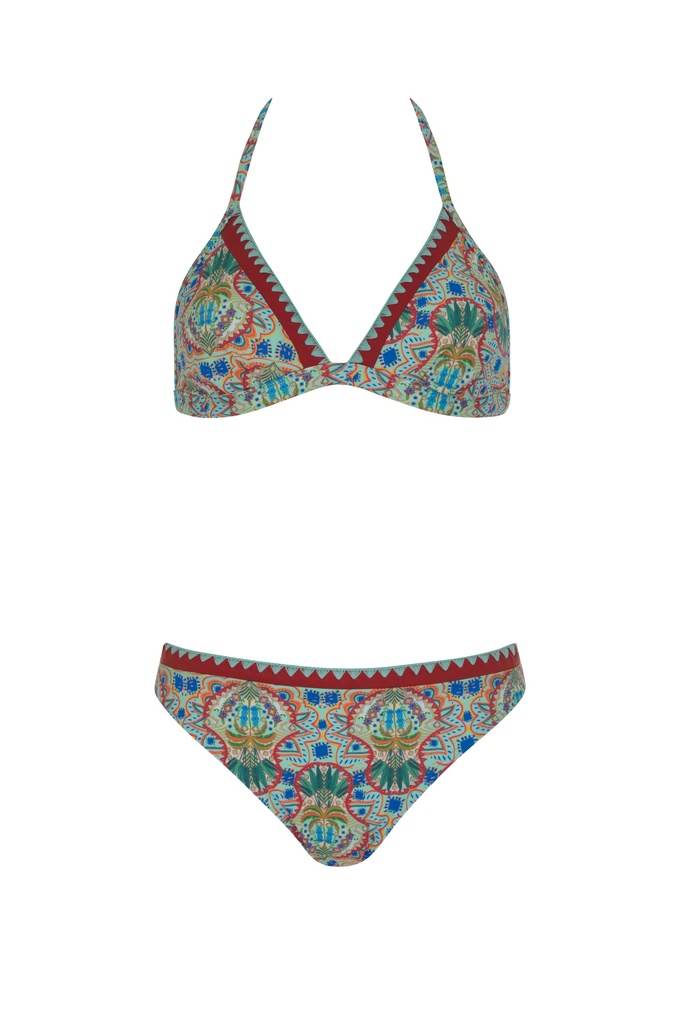 Bikini 2 pièces triangle Olympia by SUNFLAIR 31733 - Turquoise Multicolore 2399