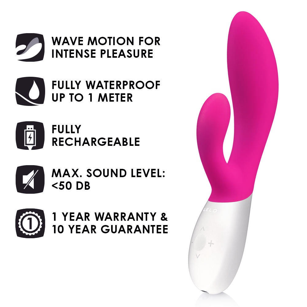 Vibromasseur double stimulation ultra-puissant LELO "Ina Wave" - Rose