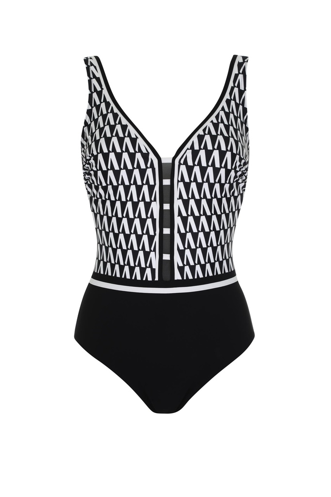 Maillot  SUNFLAIR 22016 - Noir Blanc 901