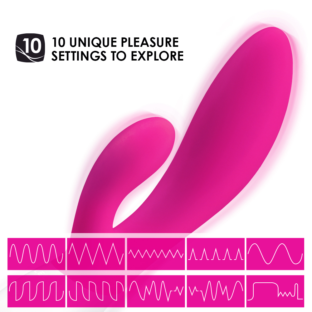 Vibromasseur double stimulation ultra-puissant LELO "Ina Wave" - Rose