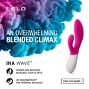 Vibromasseur double stimulation ultra-puissant LELO "Ina Wave" - Rose