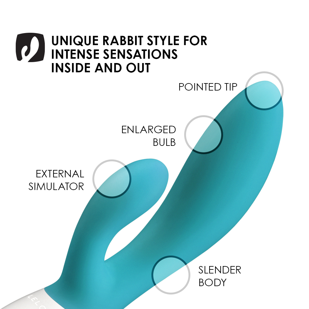 Vibromasseur double stimulation ultra-puissant LELO "Ina Wave" - Turquoise