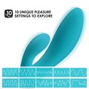 Vibromasseur double stimulation ultra-puissant LELO "Ina Wave" - Turquoise