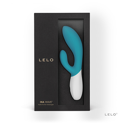 Vibromasseur double stimulation ultra-puissant LELO "Ina Wave" - Turquoise