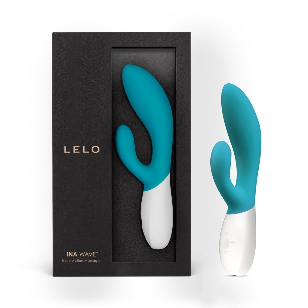 Vibromasseur double stimulation ultra-puissant LELO "Ina Wave" - Turquoise