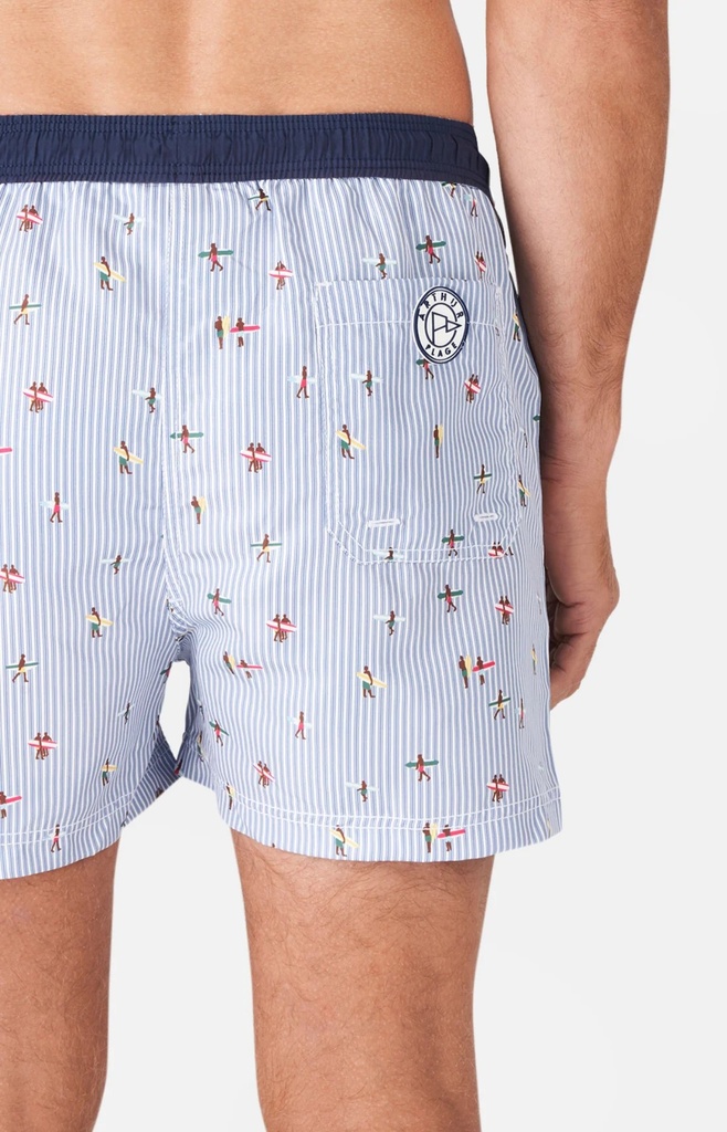 Short de bain ARTHUR "Surf" BBI - Bleu SURFE24