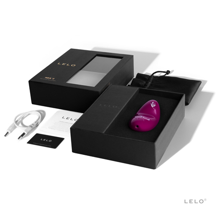 Stimulateur clitoridien cambré au motif floral LELO "Nea 2" - Rose