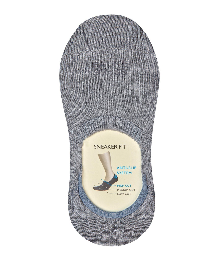 Protège-pieds coton dame FALKE "Step hight cut We care" 46493 - Light melangé 3390