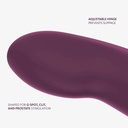 Double godemichet vibrant pour couple FUN FACTORY "Share Vibe Pro" - Burgundy