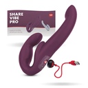 Double godemichet vibrant pour couple FUN FACTORY "Share Vibe Pro" - Burgundy