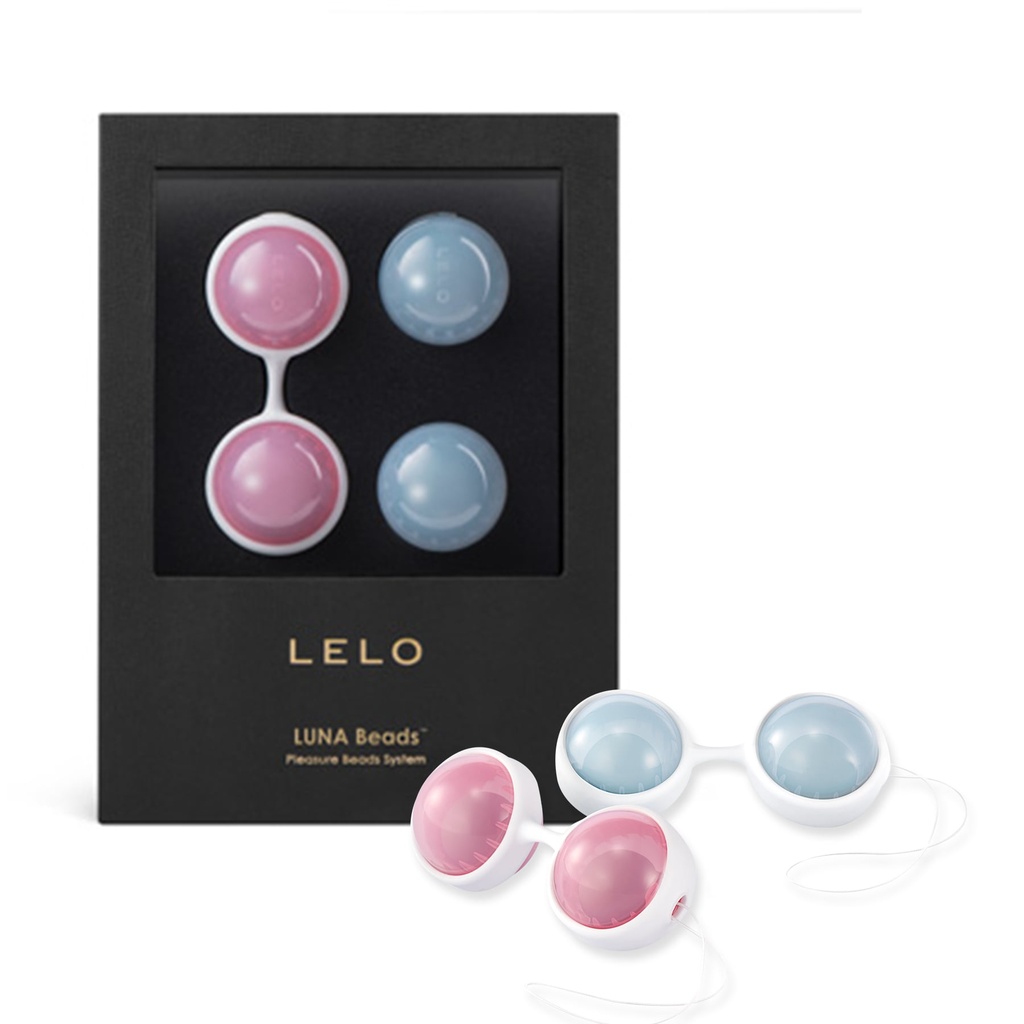 Boules de geisha avec 2 poids différents LELO "Lelo Beads" - Rose & bleu