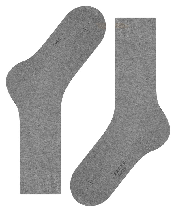 Chaussettes Hommes Coton FALKE "Family We Care" 14657 - Light Greymel 3390