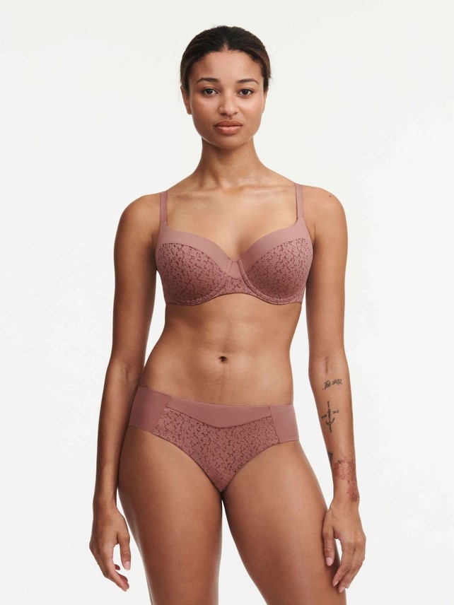 Soutien-gorge armaturé enveloppant avec coques CHANTELLE EASY FEEL "Norah" C13F90 - Henné 05H