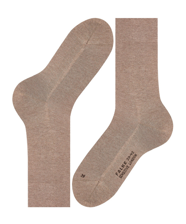 Chaussettes Hommes sans élastique FALKE "Sensitive London"14719 - Nutmeg Mel 5410