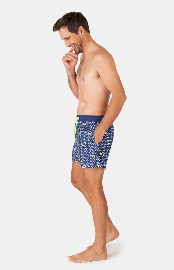 Short de bain ARTHUR "Brodé Requin" BBI - Marine SHAKE24