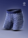 Boxer homme fantasie coton avec maintien intérieur LOIC HENRY "Every-D" KBD010B - Print Navy