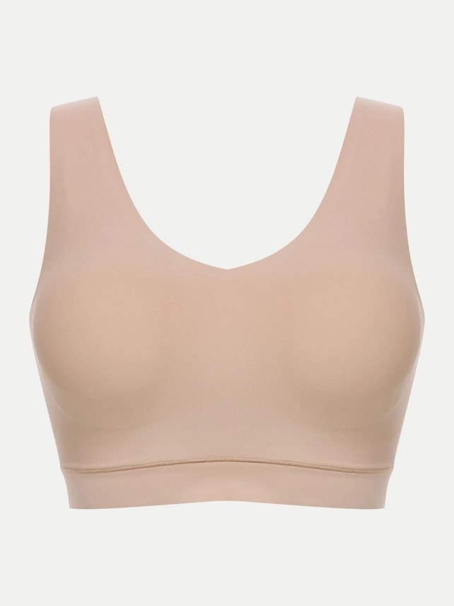 Brassière paddée stretch invisible CHANTELLE "SoftStretch" C16A10 - Beige Doré 01N